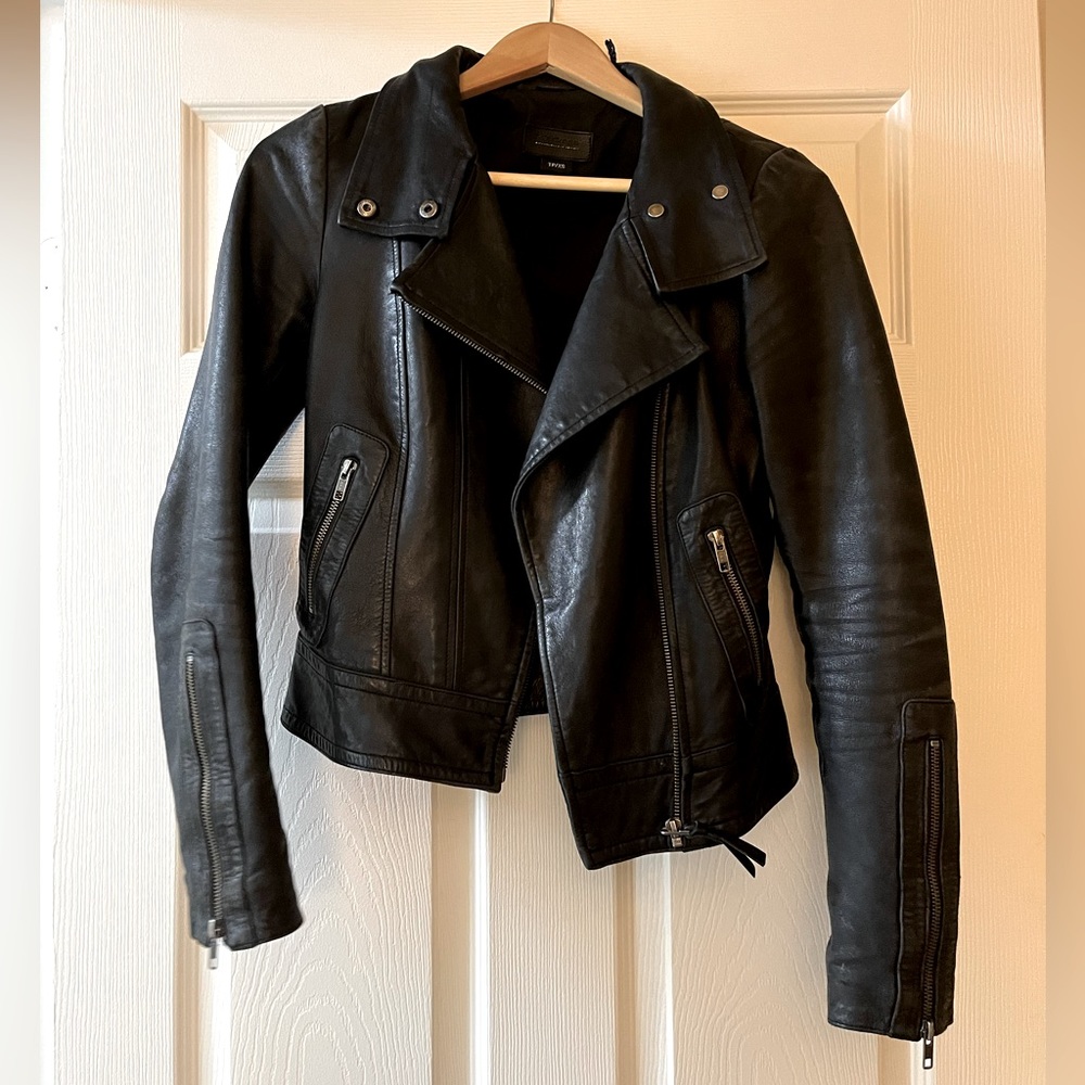 Mackage Leather Jacket Exclusively for Aritzia